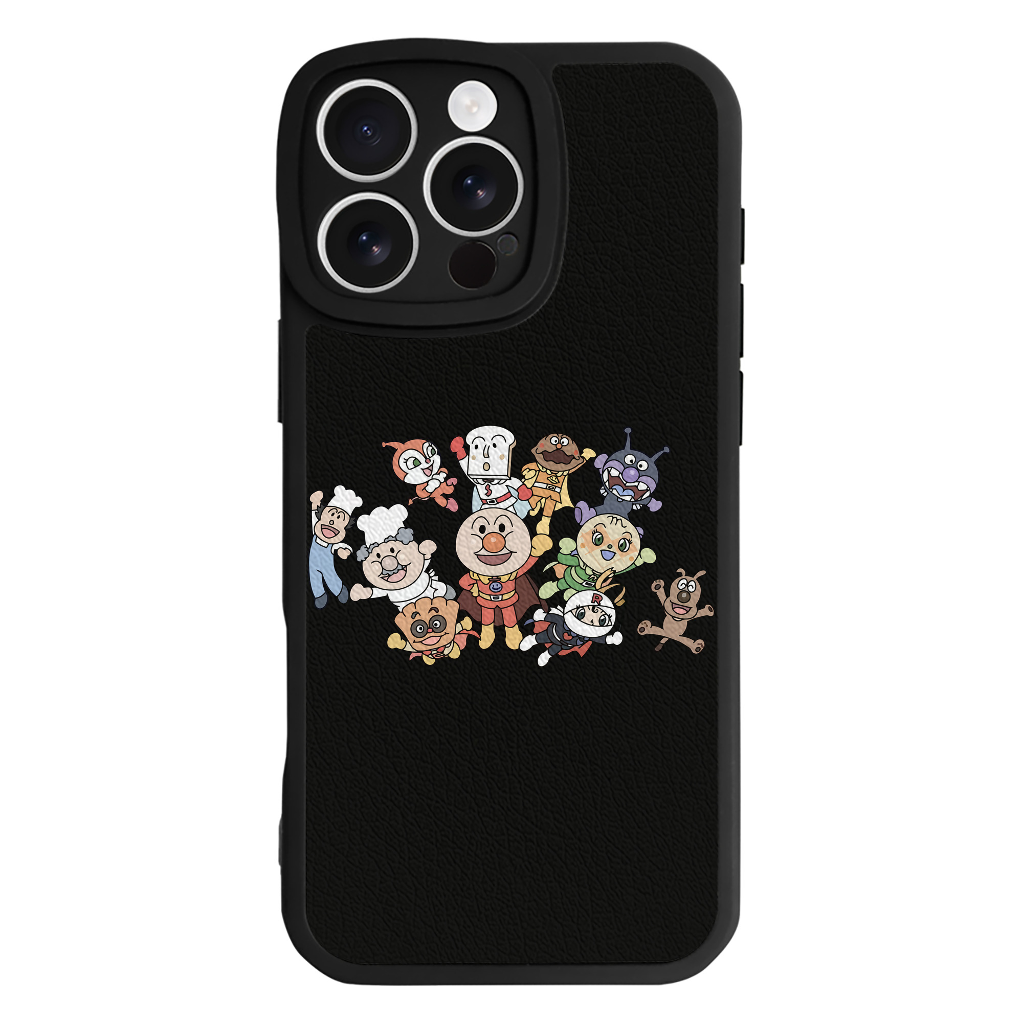（画像用） アンパンマン Anpanman 【iPhone 16シリーズ対応】シリコンスマホケース（レザー調） 材質：シリコン